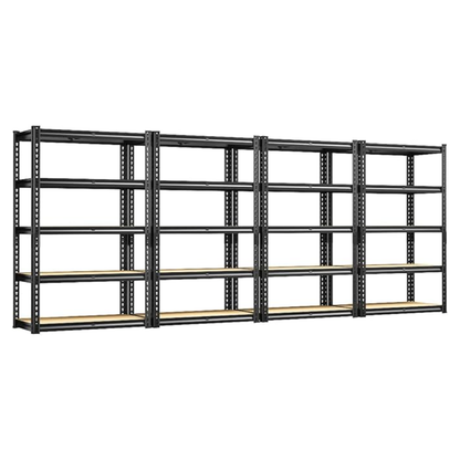 Säädettävä 5-tasoinen metallihylly, maks. 915 kg kuormitus – FlexiRack™