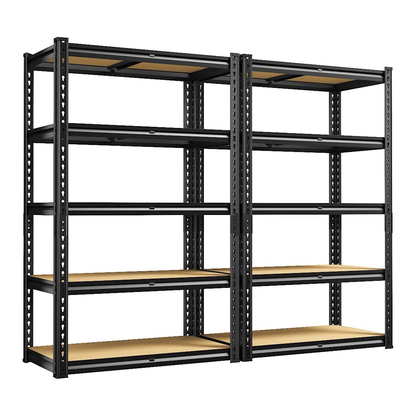 Säädettävä 5-tasoinen metallihylly, maks. 915 kg kuormitus – FlexiRack™